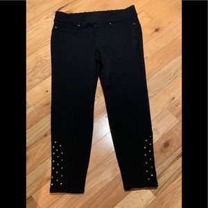 Black Thalia Sodi Studded Pants